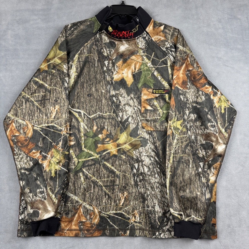 Scent Blocker Plus Mossy Oak Camo Hunting Jacket 2XL Scentek Odor Control